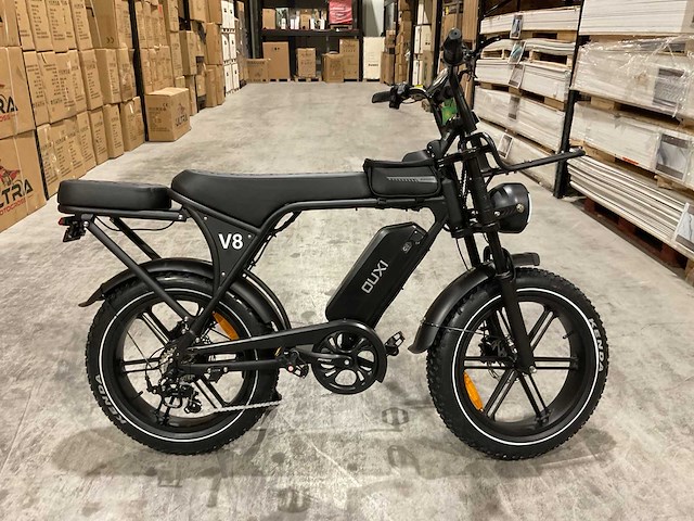 Ouxi - v8 met rekje - zwart - elektrische fiets - afbeelding 12 van  22