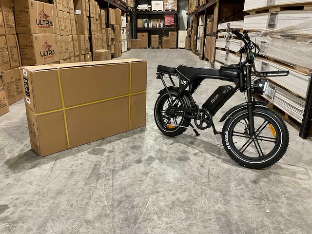 Ouxi - v8 met rekje - zwart - elektrische fiets - afbeelding 13 van  22