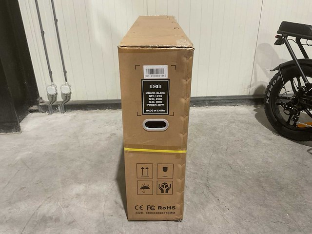 Ouxi c80 zwart dubbele accu elektrische fiets - afbeelding 23 van  65