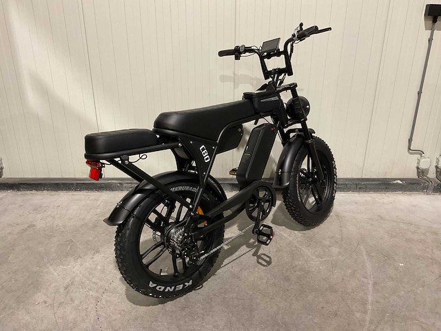 Ouxi c80 zwart dubbele accu elektrische fiets - afbeelding 4 van  59