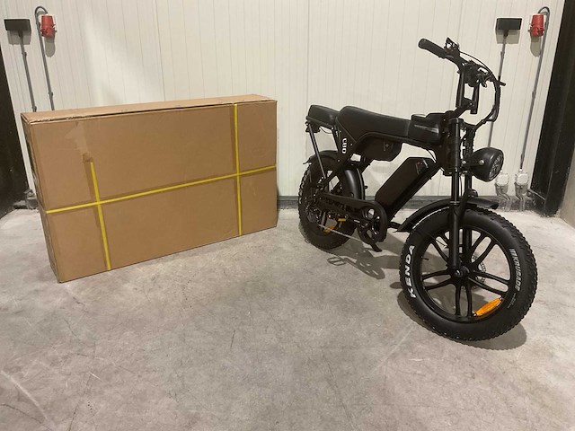 Ouxi c80 zwart dubbele accu elektrische fiets - afbeelding 1 van  58