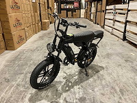 Ouxi c80 zwart dubbele accu elektrische fiets - afbeelding 1 van  6