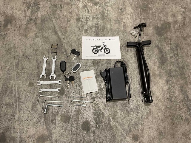 Ouxi c80 zwart dubbele accu elektrische fiets - afbeelding 10 van  22