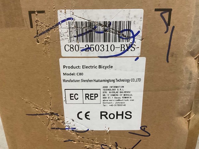 Ouxi c80 zwart dubbele accu elektrische fiets - afbeelding 15 van  22