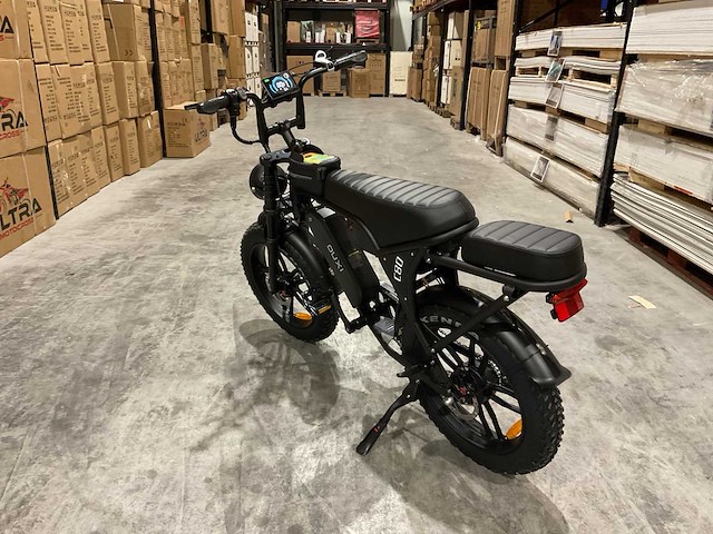 Ouxi c80 zwart dubbele accu elektrische fiets - afbeelding 16 van  22