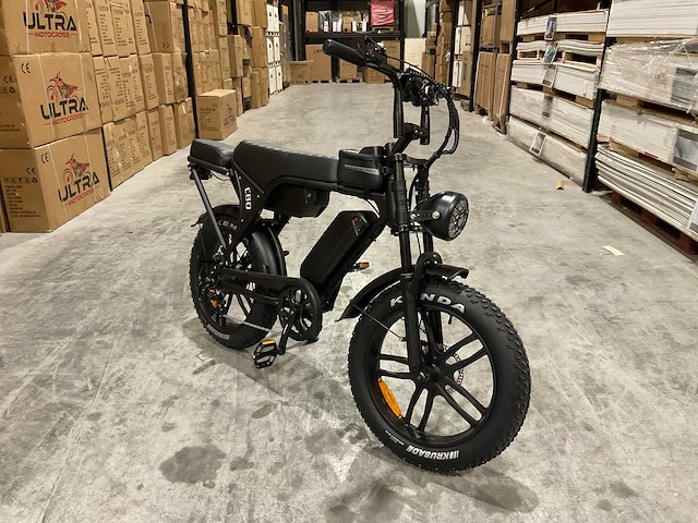 Ouxi c80 zwart dubbele accu elektrische fiets - afbeelding 17 van  22