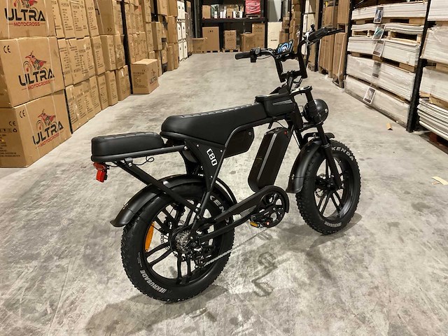 Ouxi c80 zwart dubbele accu elektrische fiets - afbeelding 18 van  22