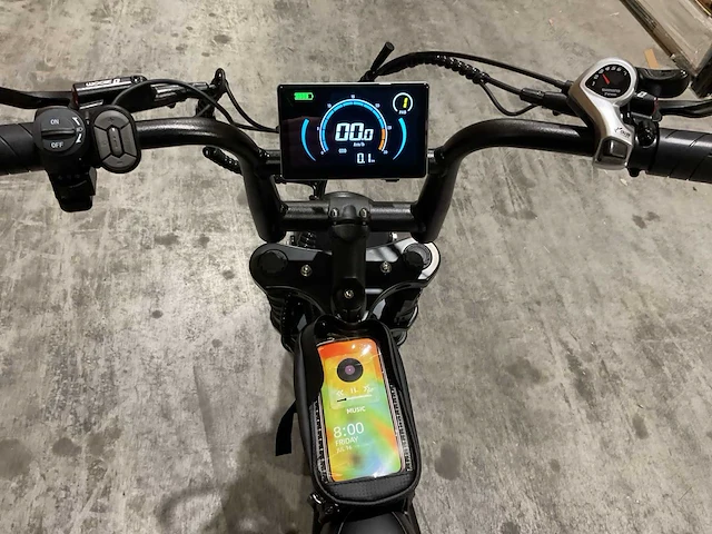 Ouxi c80 zwart dubbele accu elektrische fiets - afbeelding 5 van  22