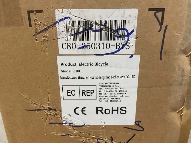 Ouxi c80 zwart dubbele accu elektrische fiets - afbeelding 15 van  22