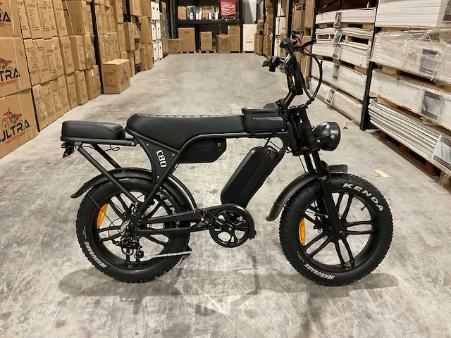 Ouxi c80 zwart dubbele accu elektrische fiets - afbeelding 19 van  22