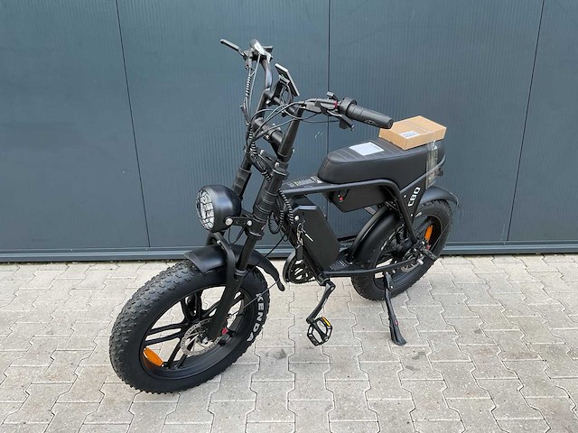 Ouxi fatbike c80 zwart dubbele accu elektrische fiets - afbeelding 2 van  21