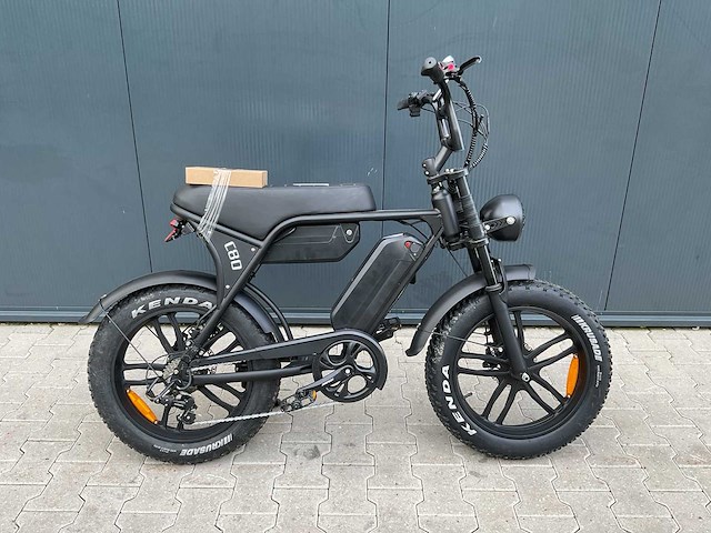 Ouxi fatbike c80 zwart dubbele accu elektrische fiets - afbeelding 6 van  21