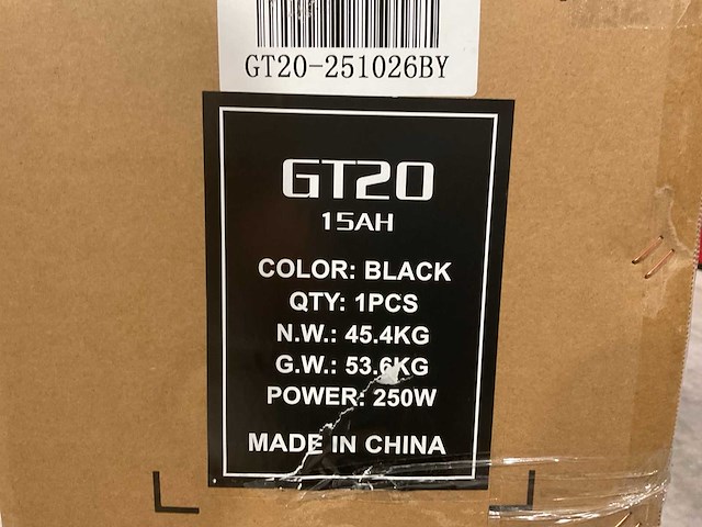 Ouxi gt20 black elektrische fiets - afbeelding 11 van  12