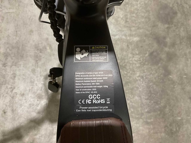 Ouxi gt20 black elektrische fiets - afbeelding 7 van  24