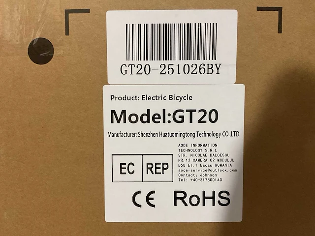 Ouxi gt20 black elektrische fiets - afbeelding 14 van  24