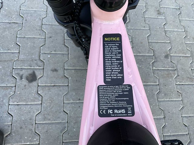 Ouxi v8 ulta mini roze elektrische fiets - afbeelding 64 van  70