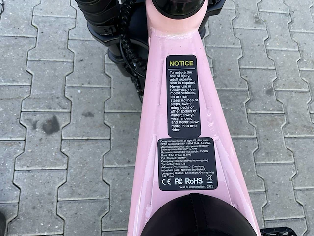 Ouxi v8 ultra mini roze elektrische fiets - afbeelding 64 van  70