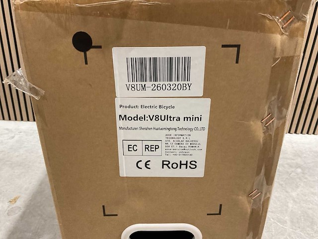 Ouxi v8 ultra mini zwart elektrische fiets - afbeelding 33 van  71
