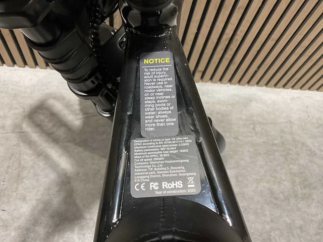 Ouxi v8 ultra mini zwart elektrische fiets - afbeelding 14 van  72