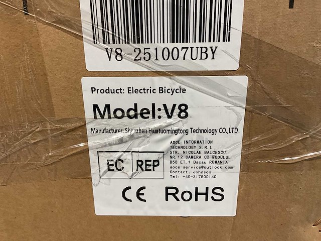 Ouxi v8 ultra zwart elektrische fiets - afbeelding 27 van  53