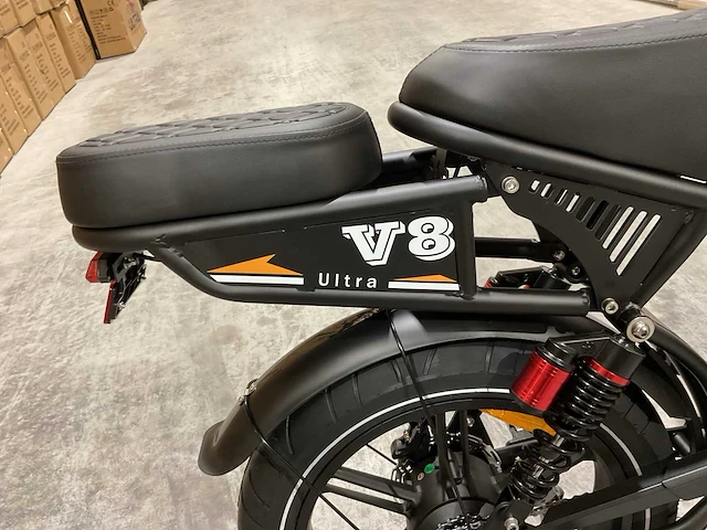 Ouxi v8 ultra zwart elektrische fiets - afbeelding 4 van  22