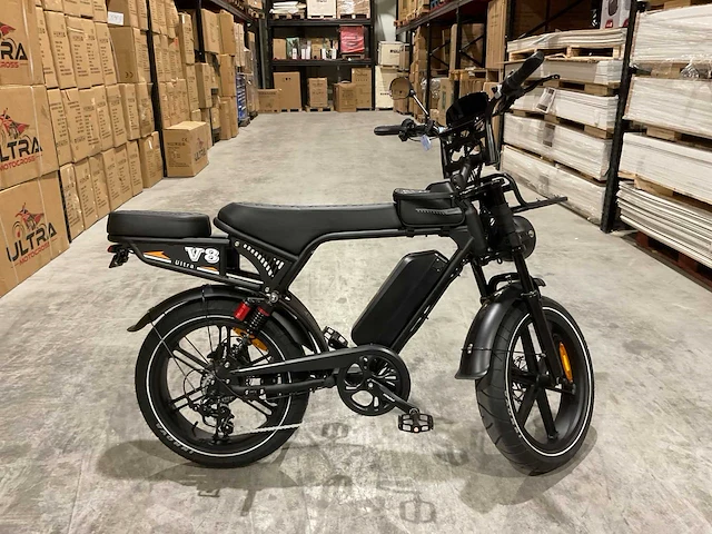 Ouxi v8 ultra zwart elektrische fiets - afbeelding 21 van  22