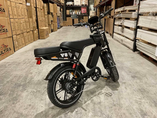 Ouxi v8 ultra zwart elektrische fiets - afbeelding 4 van  14