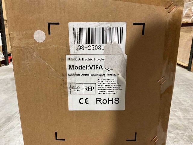 Ouxi vifa q8 black elektrische fiets - afbeelding 9 van  17