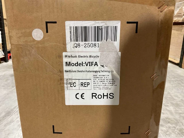 Ouxi vifa q8 black elektrische fiets - afbeelding 12 van  24