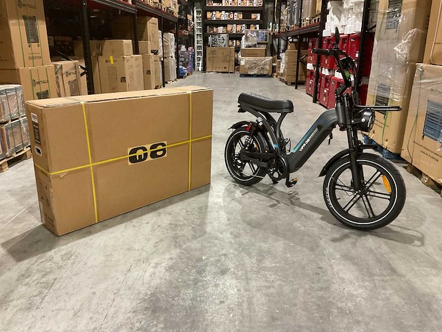 Ouxi vifa q8 grey elektrische fiets - afbeelding 1 van  27
