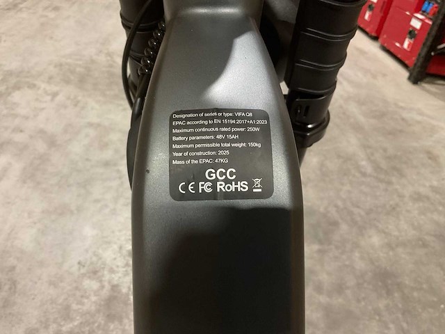 Ouxi vifa q8 grey elektrische fiets - afbeelding 8 van  27