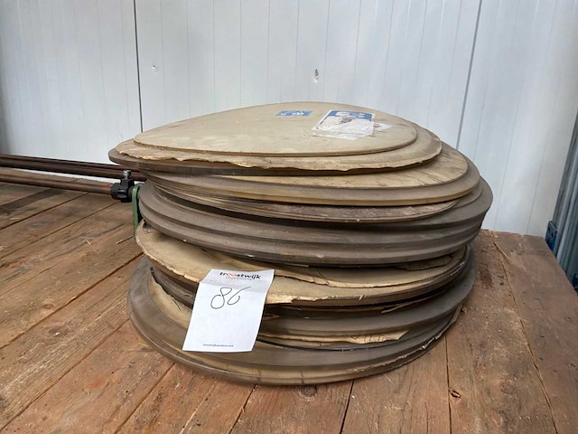 Ovaal - plexiglas ruiten (8x) - afbeelding 1 van  2