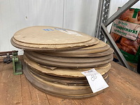 Ovaal - plexiglas ruiten (8x) - afbeelding 2 van  2