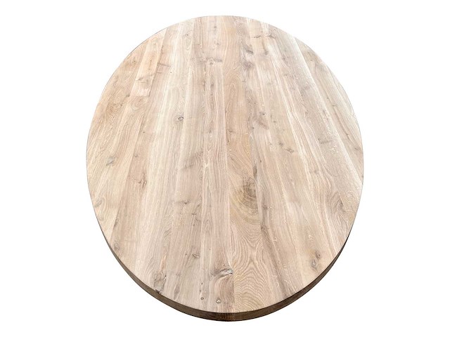 Ovaal eiken tafelblad met 220 cm. - afbeelding 2 van  2