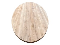 Ovaal eiken tafelblad met 300 cm. - afbeelding 2 van  2