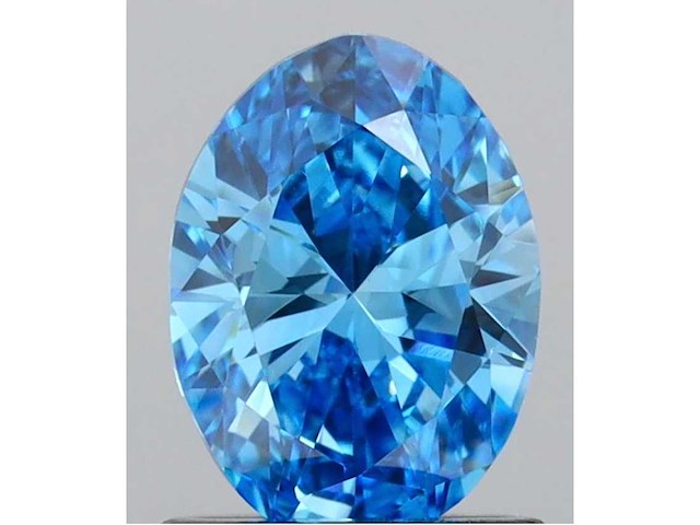 Ovaal geslepen diamant 1.07 carat gecertificeerd - afbeelding 1 van  4