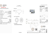 Ovaal geslepen diamant 3.01 carat gecertificeerd - afbeelding 4 van  4