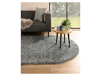 Ovaal hooppolig vloerkleed, grijs - afbeelding 1 van  2