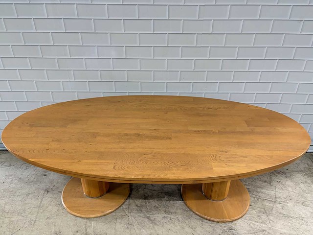 Ovaal houten tafel - afbeelding 4 van  6