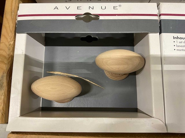 Ovaal rond rozet deurknopset (120x) - afbeelding 1 van  6