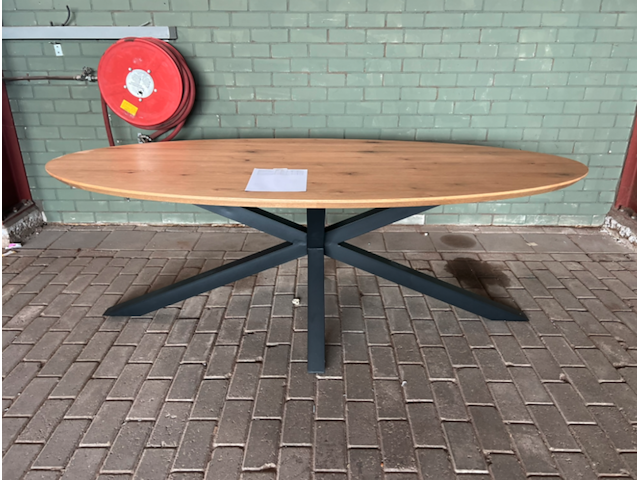 Oval dining table, actona, heaven, bruin - afbeelding 1 van  4