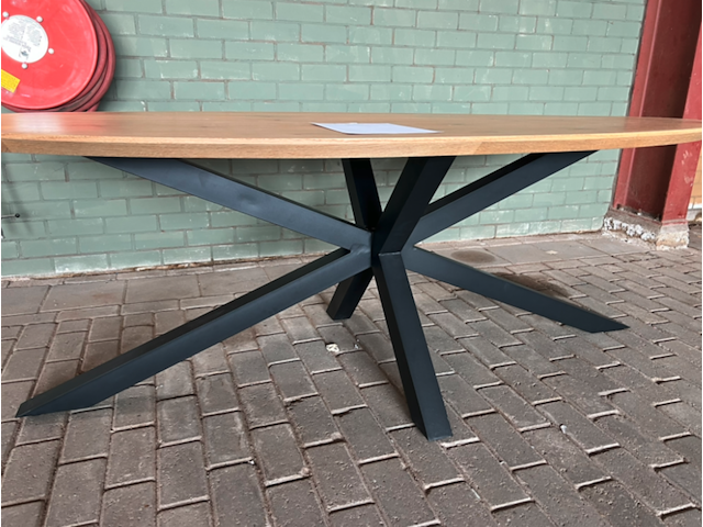 Oval dining table, actona, heaven, bruin - afbeelding 4 van  4