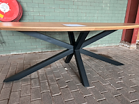 Oval dining table, actona, heaven, bruin - afbeelding 4 van  4