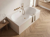Oval duo ligbad glans wit 170x70cm - afbeelding 1 van  5