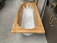 Oval duo ligbad glans wit 170x70cm - afbeelding 3 van  5