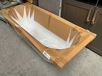 Oval duo ligbad glans wit 170x70cm - afbeelding 4 van  5