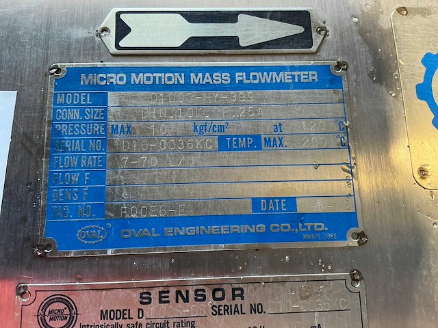 Oval micro motion flowmeter - afbeelding 3 van  6