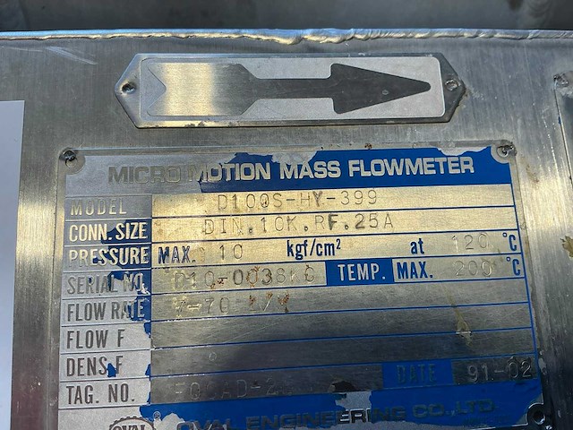 Oval micro motion flowmeter - afbeelding 7 van  7