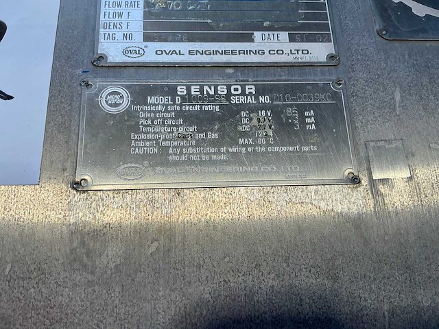 Oval micro motion flowmeter - afbeelding 6 van  7