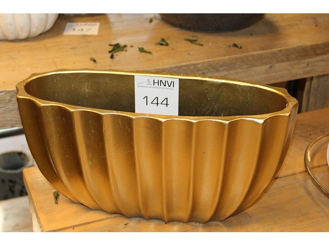 Ovale bloemenvaas breedte 42 cm. - afbeelding 1 van  2